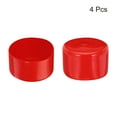 thumbnail image 2 of Unique Bargains 4pcs Rubber End Caps 65mm ID Vinyl Round Tube Bolt Cap Cover Screw Thread Protector Red, 2 of 4