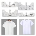 thumbnail image 4 of fastboy Handy T-Shirt Ruler Tool Alignment Craft Tool Guide 5PCS Accurate Centering for Flawless Designs Clear 4 Pcs 1Set, 4 of 6