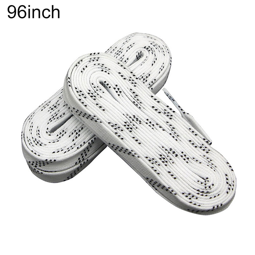 ActFu 1 Pair 96/108/120 Inch Waxed Waterproof Shoe Laces for Ice Hockey