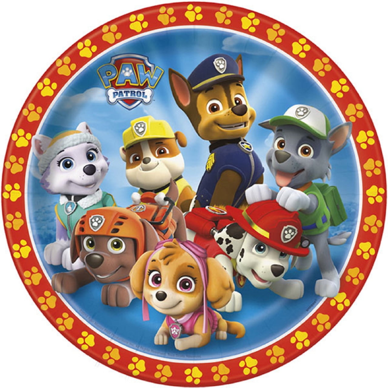 Paw Patrol Paper Plates
 Paw Patrol 8 9" Paper Dinner Lunch Plates Nickelodeon Skye Marshall