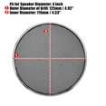 thumbnail image 4 of 2uds 4.92" Audio Altavoz Rejilla Cubierta Malla Woofer Guardia Plateado Tono, 4 of 7