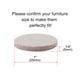 thumbnail image 2 of Almohadillas de Muebles de Fieltro Redondas de 16pcs 1" Protector de Suelo Reduce Ruido para Escritorio, 2 of 7