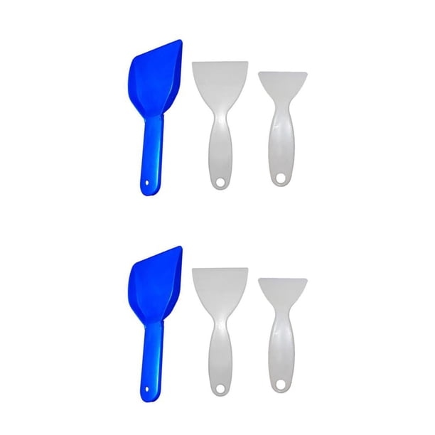 Advancent Fridge Shelf Ice Scraper Set Reusable Refrigerator Ices Tool Scraping Accessory Multifunctional Cleaning Removal Tools Mostrar como imagen 2piezas