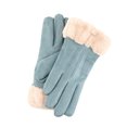 thumbnail image 2 of Women Winter Suede Thick Fleece Lined Touch Screen Warm Outdoor Sports Gloves, 2 of 8