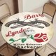 thumbnail image 5 of Barry Lyndon-theme Fitted Round Tablecloths Elastic Edged Table Covers Waterproof Table Cloth for Kitchen Holiday Party Tables Decor 150cm, 5 of 6