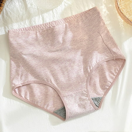 Panties for Women Sexy Cotton Cheeky Bikini Panties Cotton Underwear High Waisted Soft Underpants Full Coverage Stretch Briefs Seamless Women Underwear Thongs Plus Size Soft Undies My Orders