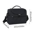 thumbnail image 2 of Insulated Lunch Bag, Large Cooler Tote with Shoulder Strap, Leakproof Thermal Lunch Box for Work, Picnic, Camping, and Travel, 2 of 5