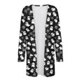 thumbnail image 3 of Edvintorg Lightweight Cardigans for Women Halloween Printed Long Sleeve Casual Open Front Cardigan Clothes for Women S-2XL Black, 3 of 4