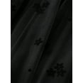 thumbnail image 6 of Arvbitana Women Midi Skirts Elastic Band Floral Print Mesh Flowy Skirt Casual Pleated A-line Skirt for Daily Vacation Streetwear Fall Clothes, 6 of 7