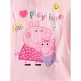 thumbnail image 2 of Peppa Pig Baby Girls Graphic Tee and Bike Shorts Set, 2-Piece, Sizes 0/3M-24M, 2 of 3