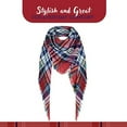 Plaid Blanket Scarf Winter Warm Scarfs for Women, Lightweight Soft