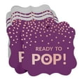 thumbnail image 3 of Inkdotpot Pack Of 100 Real Rose Gold Foil Bracket Shape Paper Tags Ready To Pop Baby Shower Favor Hang Tags, 3 of 7