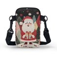 thumbnail image 2 of HELLHERO Santa Claus Gift Boxes Cross Body Purse Polyester 2 Layers for Travel Daily Use, 2 of 7