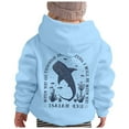 thumbnail image 4 of Byoo Toddler Girls Preppy Hoodie Kids Graphic Fall Pullover Hooded Sweatshirt with Pocket, 4 of 4