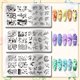 thumbnail image 3 of Juego de 3 placas de estampado de uñas con diseño de aves, golondrinas, árboles y flores. Plantillas de acero inoxidable para decoración de uñas., 3 of 7