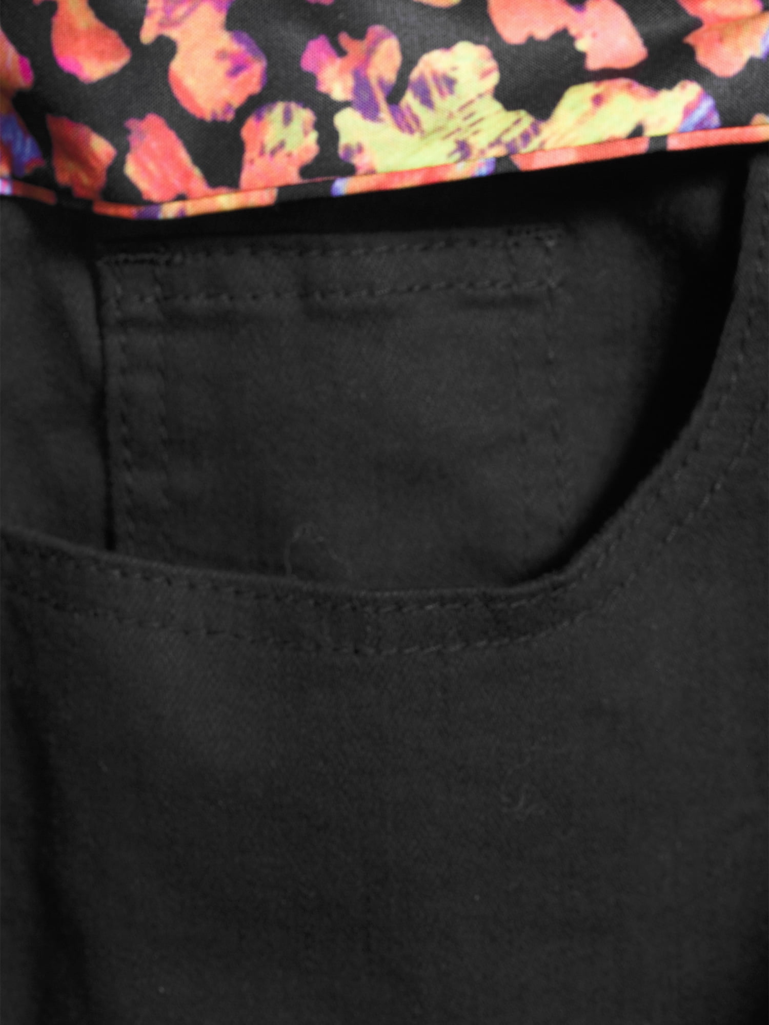 Alivia Ford Women's Plus Size Roll Cuff Denim Capri Jeans with Printed Belt