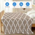 thumbnail image 4 of Modern Beige Geometric Cooling Blanket,Lightweight Breathable Summer Throw Blanket with Double Sided Cold Effect,Abstract Art Morocco Aesthetic Picnic Blankets Bed Sheet for Hot Sleepers 40"x60", 4 of 8
