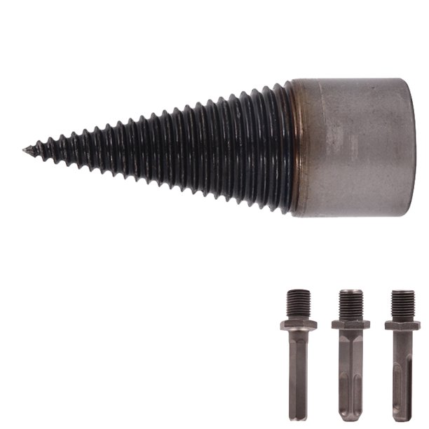Brocas para leña de cono dividido de madera de 32mm/42mm, brocas de acero para granja familiar