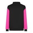 thumbnail image 4 of Kaemgyyd Coats for Women Lightweight Button down Long Sleeve Outerwear Fashion Color Block Crew Neck Jacket with Pockets, 4 of 4