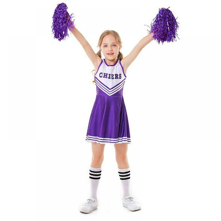Buy Wholesale China Women Cheerleader Costume For Girls Cheerleading  Uniform Dress Outfit With Stockings 2 Pom Poms & Adult Party Costumes at  USD 9.6