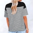 thumbnail image 5 of Hombro Frío Tops Mujeres Cuello en V Manga Corta Fuera Del Hombro Color Sólido Blusa Casual Suave Poliéster Primavera Verano Moda, 5 of 5