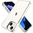 thumbnail image 1 of Jiahe Cover For iPhone 14,6.1 inchwith Support Wireless Charging,Slin Soft Shockproof Bling Glitter Transparent TPU Back Case Cover,Clear, 1 of 6