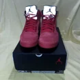 thumbnail image 2 of Ni - ke Size 10 - Air Jordan 5 Retro Red Suede, 2 of 5