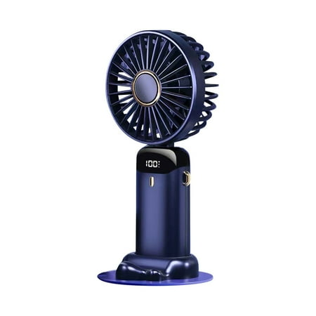 

Christmas Clearenace! Usb Handheld Fan Mini Portable Desktop Charging Small Fan Folding Digital Display Small Electric Fan