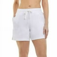 thumbnail image 2 of Danskin Womens 2-Pack Soft Active Short Size: L, Color: Neptune Blue Tie Dye/Bright White, 2 of 4