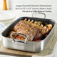 thumbnail image 3 of Hestan - Collection Provisions - Poêle à Rôtir Antiadhésive Classique avec Grille en Acier Inoxydable, Compatible avec Plaque à Induction, 16,5 Pouces, 3 of 7