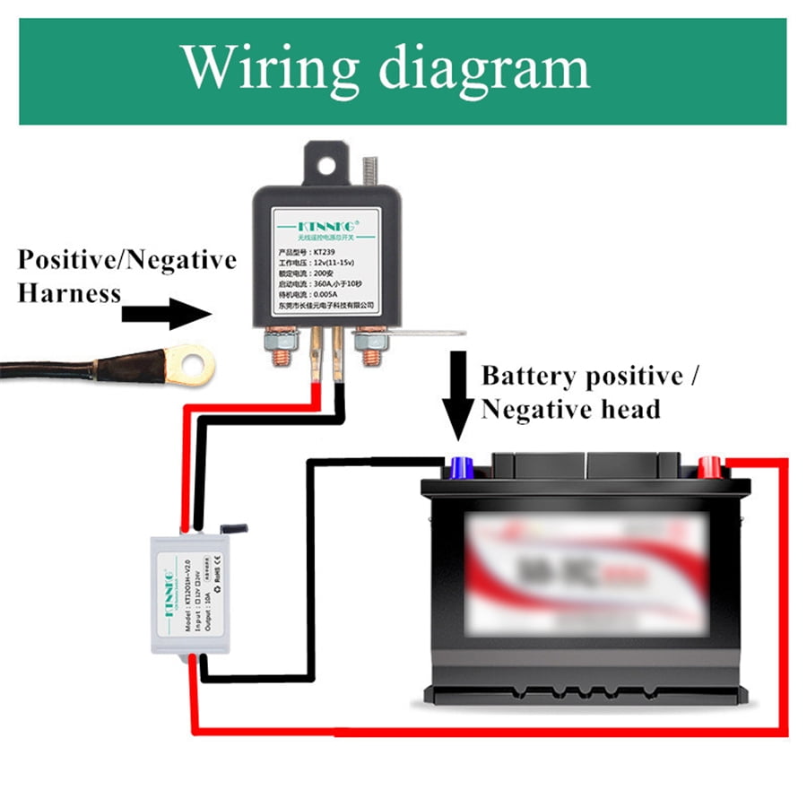 Dual Wirelss Remote Control Car Battery Disconnect Cut Off Master Kill