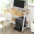 thumbnail image 1 of pitrice Computer Host Stand Wheel Desktop Mainframe Tray Movable Bracket Towers Locking Base Nonslip Household Office Multifunctional L with 3-side Guards, 1 of 9