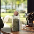 thumbnail image 2 of Glass Storage Jar with Wooden Lid, Clear Candy or Spice Container for Kitchen, Tea, or Coffee Organization, 2 of 9