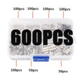 thumbnail image 1 of RV Kit de conectores a tope sin aislamiento de 600 piezas - Conectores a tope - Conectores de cable de engarce sin aislamiento - 24-8 AWG, 1 of 5