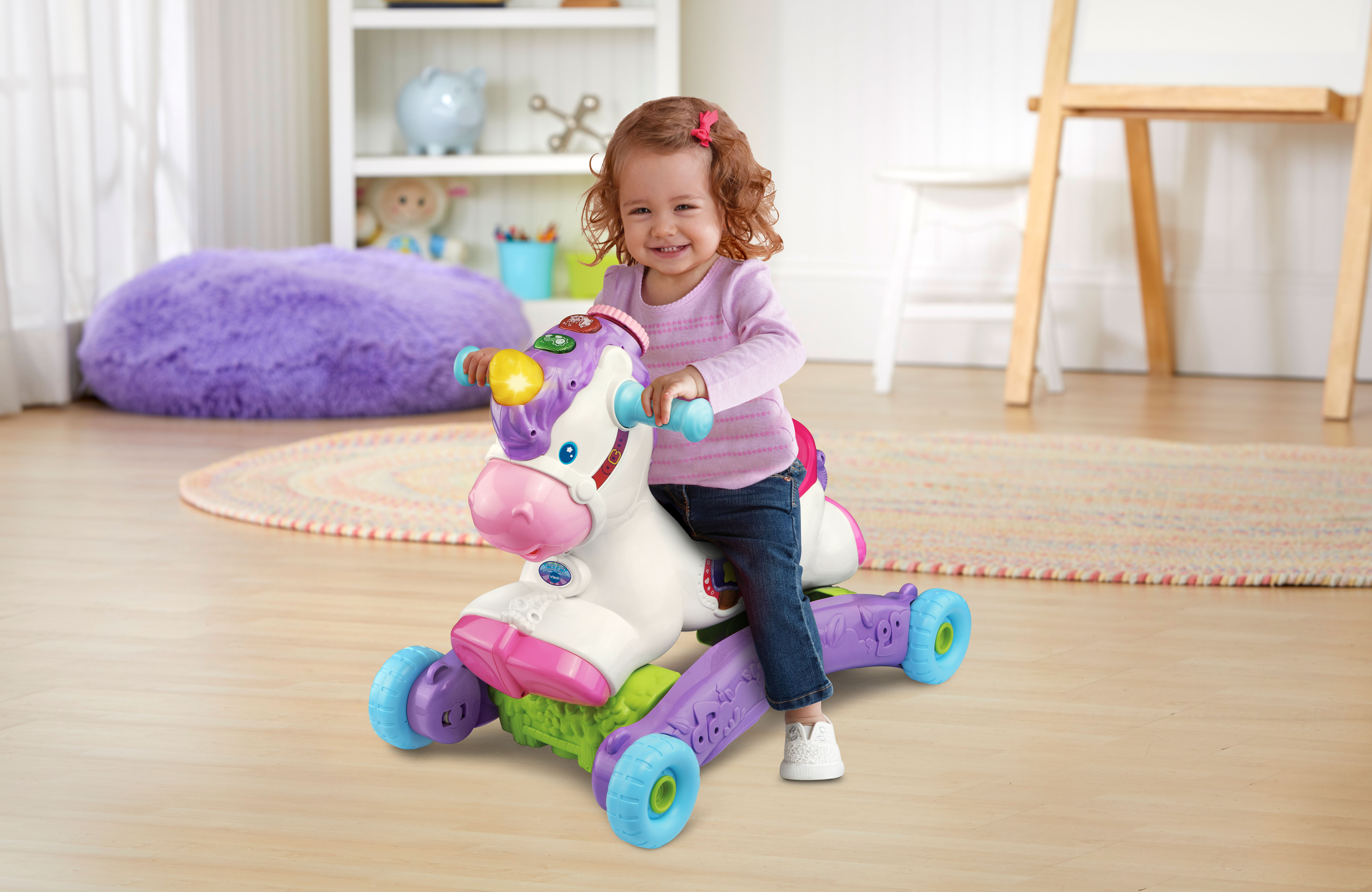 VTech Prance and Rock Learning Unicorn, Rocker to Rider Toy, Motion-Activated Responses - image 5 of 14