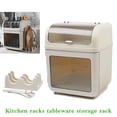 thumbnail image 3 of Kitchen Dish Drying Rack with Lid Dish Drainer Storage Box Counter Organizers, 3 of 7