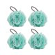 thumbnail image 1 of Pack of 4 Mesh Puff Shower Ball Bath Shower Loofah Sponge Body Scrubber Exfoliator (Color : Green2, Size : 4Pcs) Green2 4Pcs, 1 of 3