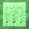 thumbnail image 1 of Ahgly Company Indoor Square Persian Emerald Green Traditional Area Rugs, 8' Square, 1 of 4