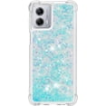 thumbnail image 3 of Slim Fit Phone Case for Motorola G 5G 2023,Soft TPU Glitter Liquid Quicksand Effect Silicone Stylish Case,Screen and Camera Protection Cover for Moto G 5G 2023,LSWT Silvery Blue, 3 of 14