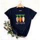 thumbnail image 4 of Mujeres Manga Corta de Verano Tops Pascua Impresa Cuello Redondo, Blusa de Moda Casual para la Primavera, 4 of 5