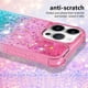 thumbnail image 3 of Funda para iPhone 15 PRO Transparente con Brillos Carcasa Protectora Antigolpes con Glitter Brillante, 3 of 5