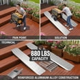 thumbnail image 2 of Muweixin Shed Ramp 2 Pack 62.6 inch, Aluminum Heavy Duty 880lbs Loading Ramps, Non-Slip Punch Plate Trailer Ramps for Shed Door, Lawn Mower, ATV, 2 of 9