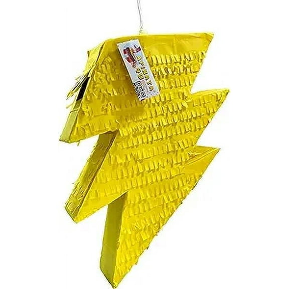 APINATA4U Yellow Lightning Bolt Pinata 20"