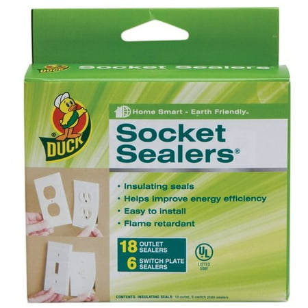 Duck Brand Foam Socket Sealers insulation, 24pk