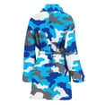 thumbnail image 2 of Blue Snow Camouflage Women Bathrobe One Size Univeral Fits Fashion Lightweight Plush Fleece Long Robe For Women, 2 of 3