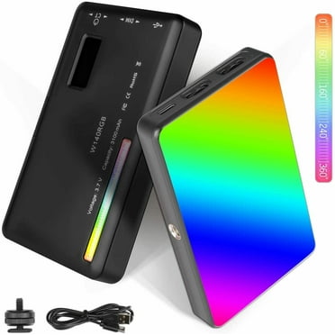 W140 RGB LED Video Light Rechargeable Photography Fill Light CRI95  2500K-9000K Dimmable 20 Effects Light for Vlog Live Streaming Video Conference