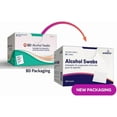 thumbnail image 2 of Embecta (Formerly BD) Alcohol Prep Pads, 70% Strength Isopropyl Alcohol, Box of 100 Individual Packets 4 Pack, 2 of 4