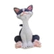 thumbnail image 3 of Figura de gato, adorno de mesa de resina, decoración del hogar, adornos de gato de la suerte, artesanías Gris, 3 of 9