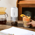 Qtmnekly Electric Coffee Grinder USB Wireless Professional Grinding