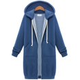 thumbnail image 3 of Black and Friday Deals Clearance under $15 Turilly Women's Coats and Jackets on Sale Women's Thickened Medium Length Plush Sweater Women's Loose and Comfortable Versatile Hooded Jacket, 3 of 3